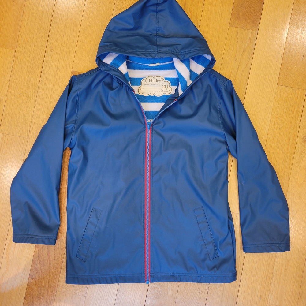 Hatley Blue and Red Hooded Jacket